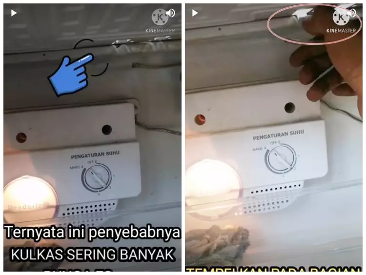 Trik mencegah bunga es menumpuk di freezer © YouTube