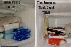 Tak perlu dilapisi plastik, ini trik agar bunga es tidak menumpuk di freezer