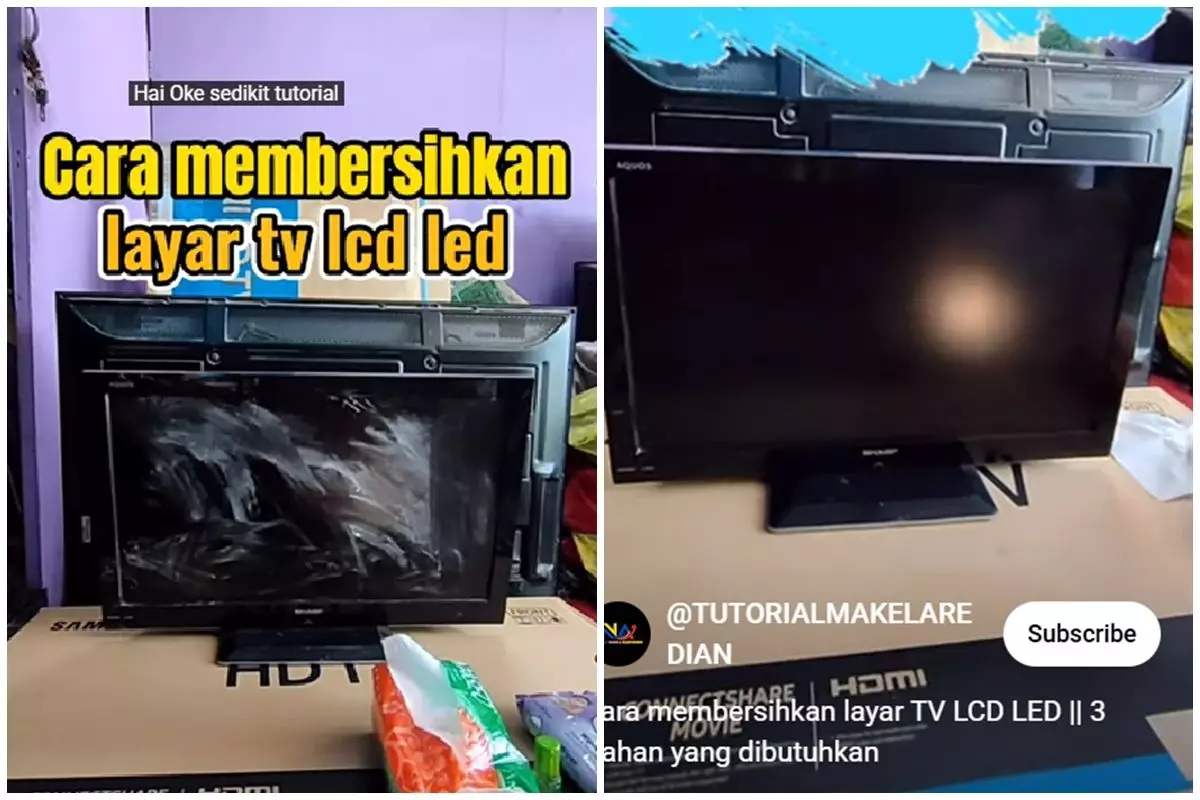 Tak perlu cemas, trik membersihkan layar kaca TV sekarang cuma pakai 1 bahan sederhana