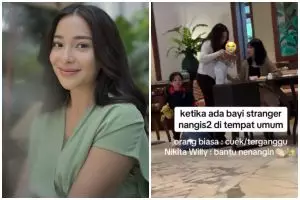 Nikita Willy bantu tenangkan bayi orang tantrum di restoran, sikapnya bisa jadi panutan