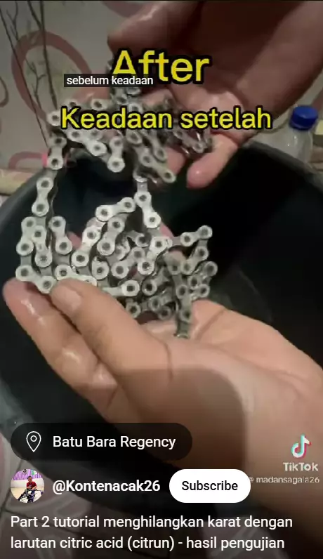 Tak perlu ke tukang servis, trik membersihkan karat rantai sepeda sekarang cuma tambah 1 bahan dapur berbagai sumber