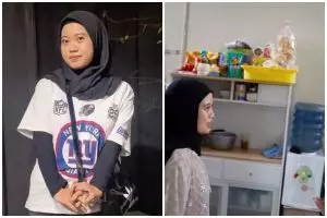 Rumah baru Musdalifah Basri minimalis lantai 2, 9 potret dapurnya sempit penuh perabot mirip di gudang