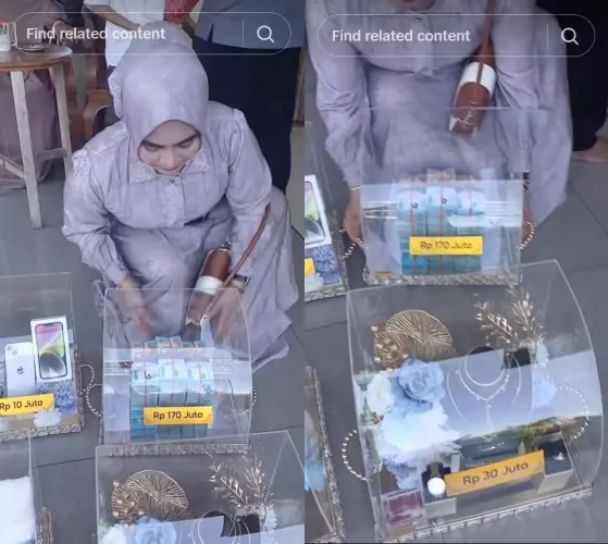 Viral wanita dapat mahar fantastis © TikTok Viral wanita dapat mahar fantastis © TikTok
