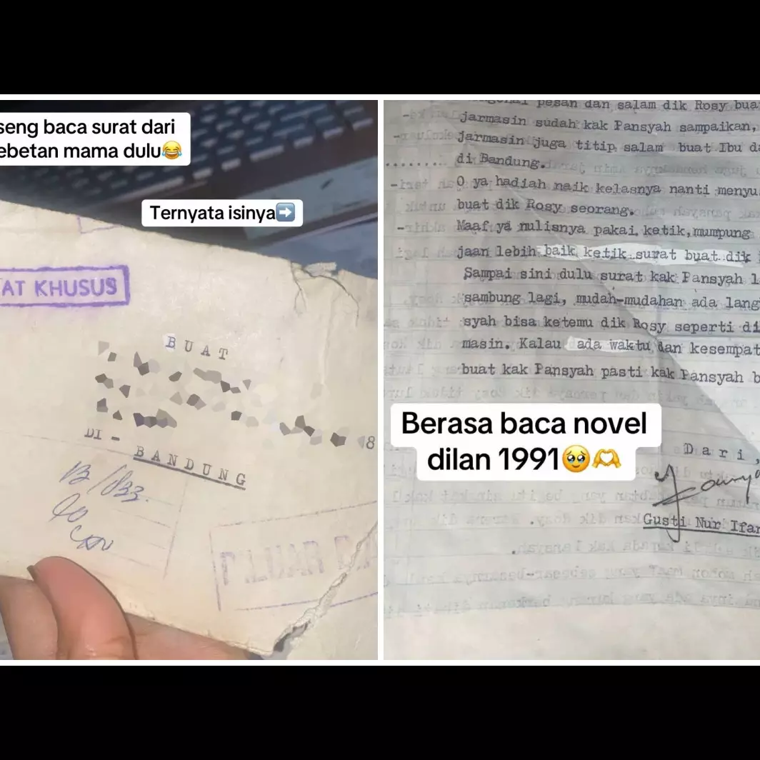 Viral wanita temukan surat dari gebetan mamanya di masa muda, isinya bak baca novel romantis
