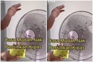 Tak perlu dibongkar, trik agar kipas angin kotor jadi kinclong sekarang cuma butuh waktu 5 menit