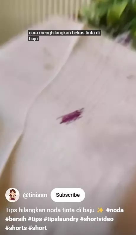 Trik bersihkan noda tinta di pakaian sekarang tak perlu laundry, cuma tambah 1 bahan sederhana berbagai sumber