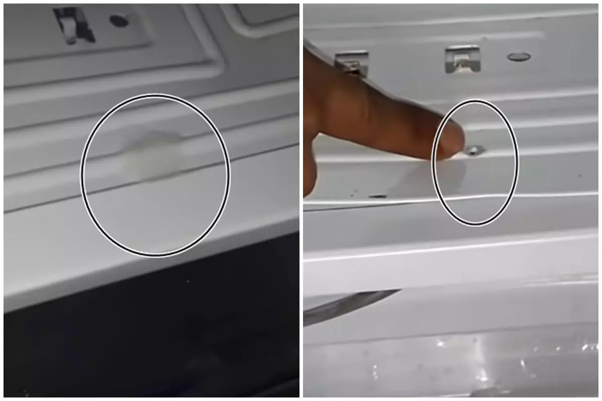 Trik mudah menambal freezer bocor karena kena tajam tanpa dilas