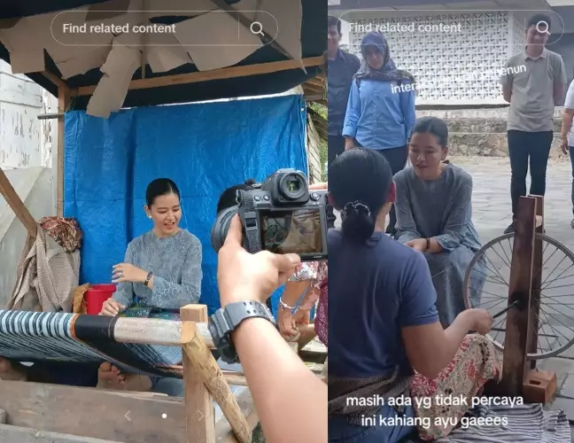 Potret terbaru Kahiyang saat kunjungan kerja © TikTok