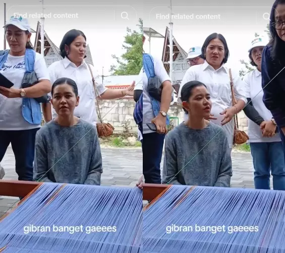 Potret terbaru Kahiyang saat kunjungan kerja © TikTok