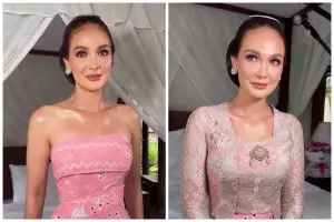 Dibuat tanpa jahitan, detail jumputan Luna Maya ini epik dengan teknik draping langsung di tubuh