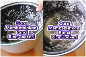 Trik aman bersihkan kerak di panci rice cooker, sekarang tak lagi merusak lapisan antigores