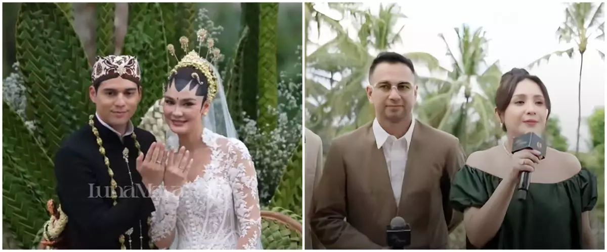 Hanya undang sahabat dekat, ini potret 9 seleb hadiri akad nikah Luna Maya dan Maxime Bouttier