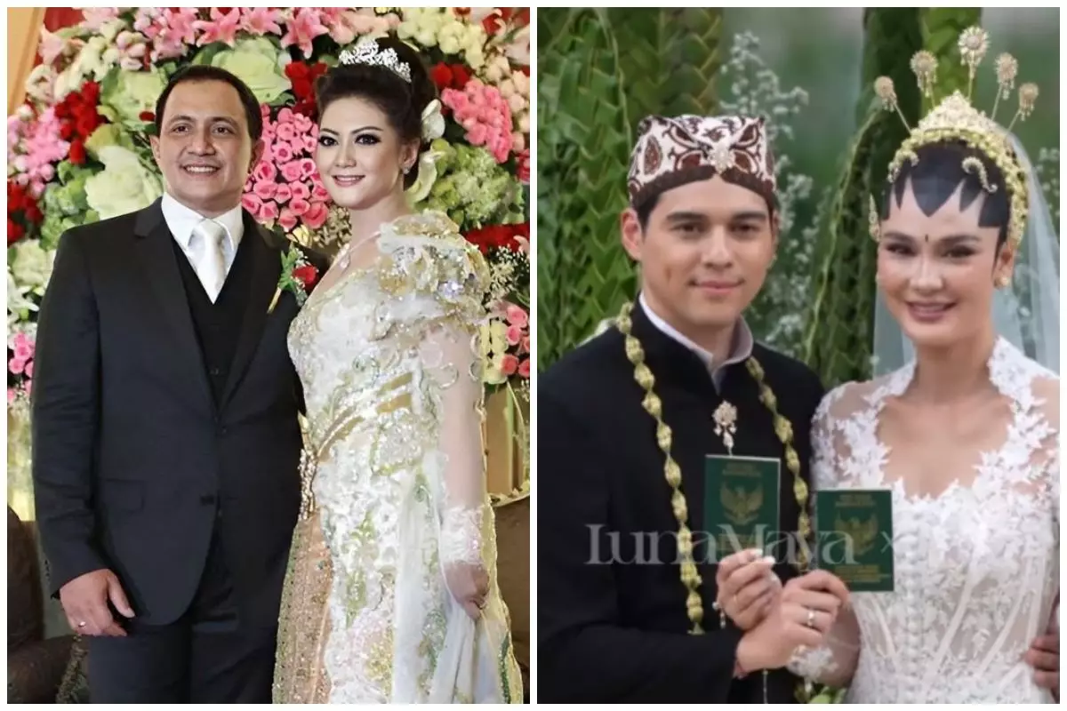 Lepas masa lajang di usia 40-an, ini momen bahagia pernikahan pertama 5 seleb cantik