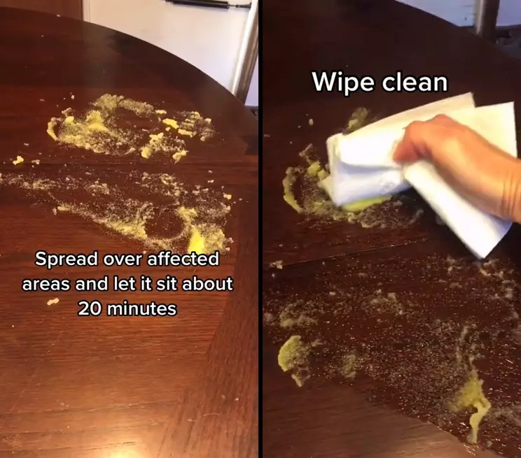 hilangkan noda panas di meja kayu pakai bahan dapur © 2025 TikTok hilangkan noda panas di meja kayu pakai bahan dapur © 2025 TikTok