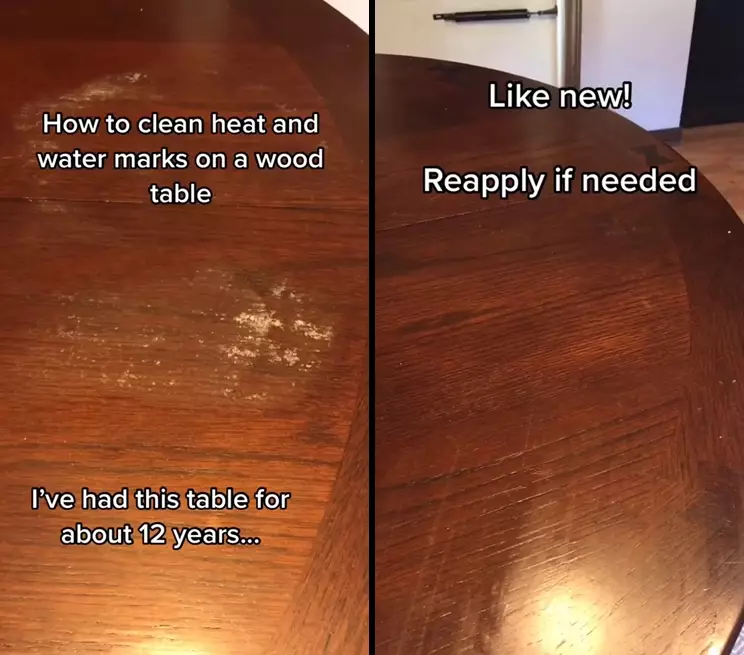 hilangkan noda panas di meja kayu pakai bahan dapur © 2025 TikTok hilangkan noda panas di meja kayu pakai bahan dapur © 2025 TikTok
