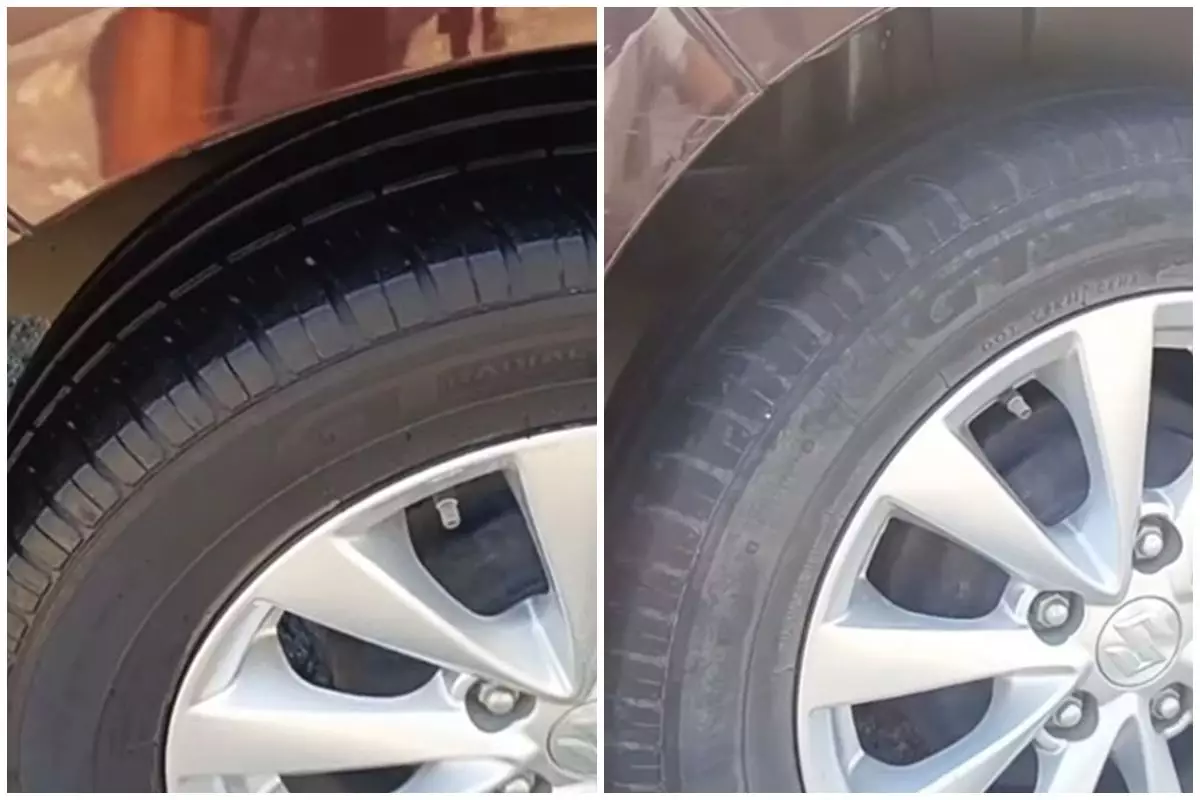 Trik bersihkan ban mobil buluk tanpa dicuci, kinclong dan hitam bak disemir cuma tambah 1 bahan dapur