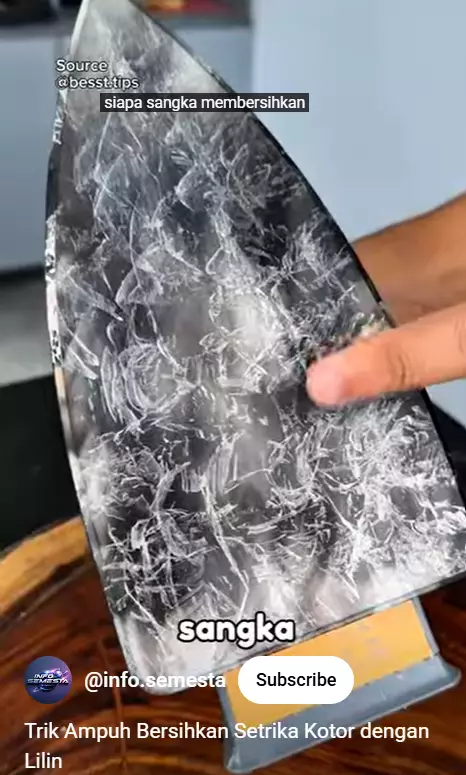 Jangan digerus garam, trik membersihkan noda gosong dan kerak setrika sekarang pakai 1 alat sederhana berbagai sumber