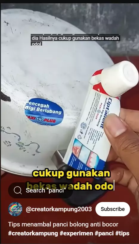 Panci bolong masih aman dipakai jika andalkan trik ini, sekarang tambal pakai 1 alat sederhana berbagai sumber Panci bolong masih aman dipakai jika andalkan trik ini, sekarang tambal pakai 1 alat sederhana berbagai sumber