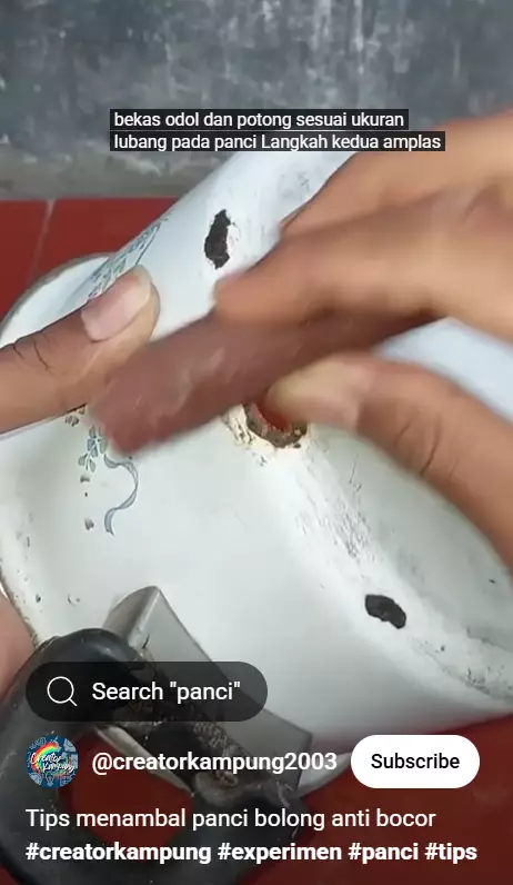 Panci bolong masih aman dipakai jika andalkan trik ini, sekarang tambal pakai 1 alat sederhana berbagai sumber Panci bolong masih aman dipakai jika andalkan trik ini, sekarang tambal pakai 1 alat sederhana berbagai sumber