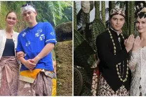 Luna maya dan Maxime pakai kain karya Asri Welas saat melukat, ternyata makna motifnya mengharukan