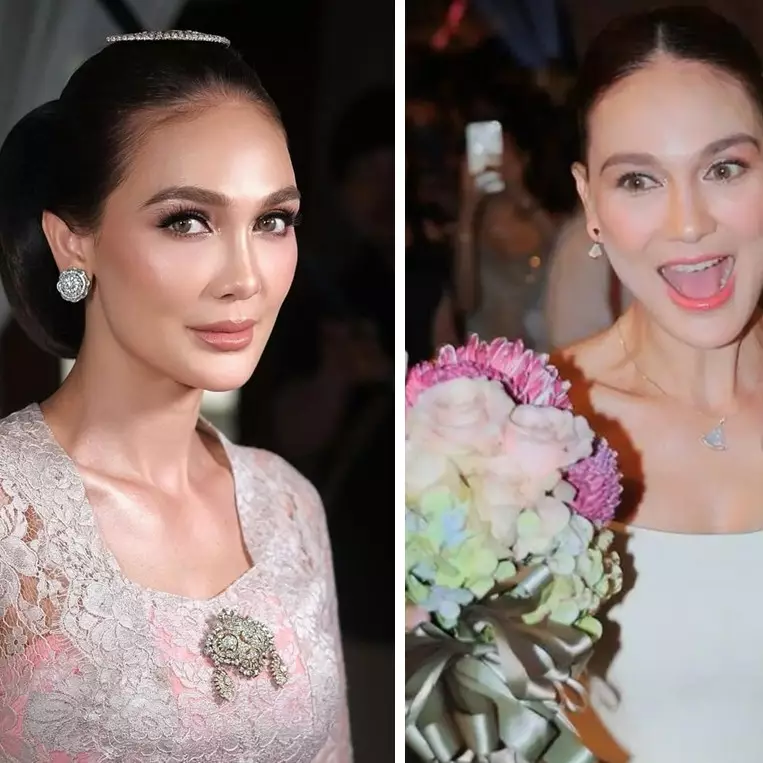 Tampil cantik dengan riasan fresh, 9 detail makeup Luna Maya dari siraman hingga resepsi pernikahan
