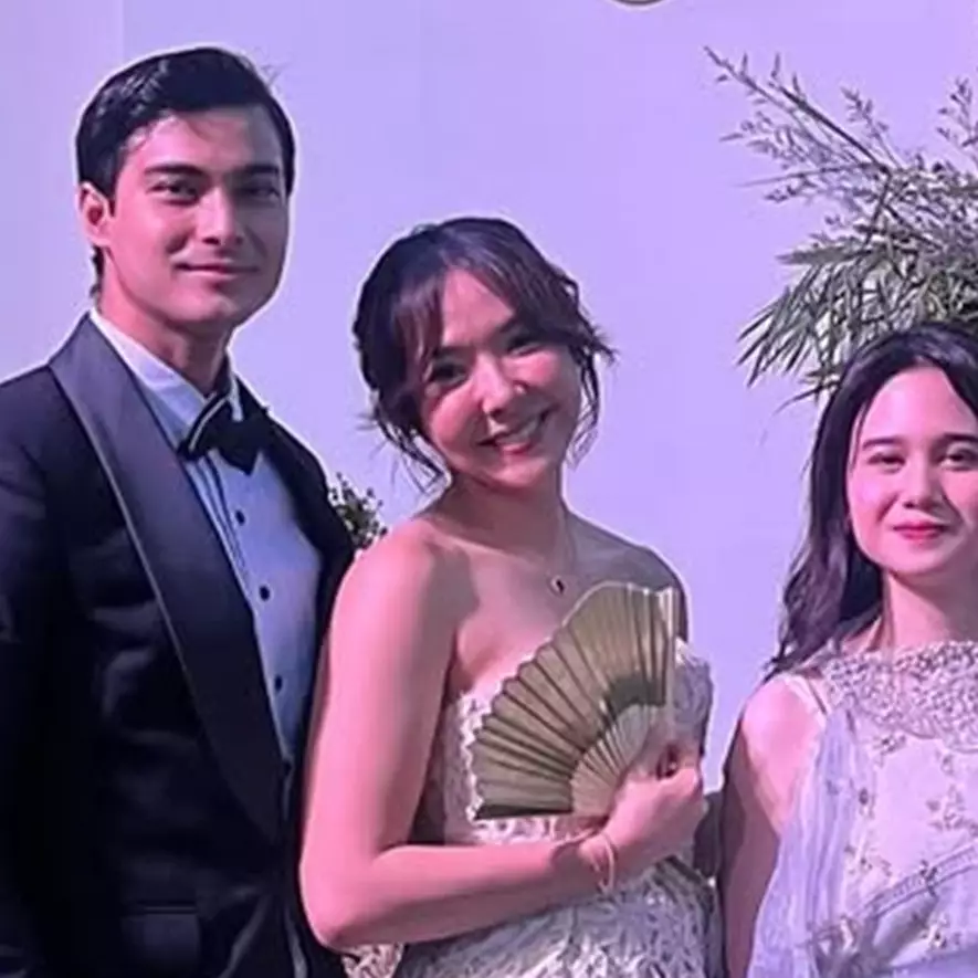 9 Momen mesra Gisella Anastasia dan Cinta Brian saat hadiri resepsi Luna Maya dan Maxime, go public?