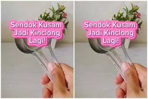 Trik mengubah sendok kusam jadi kinclong lagi sekarang tanpa direndam sabun cuci piring