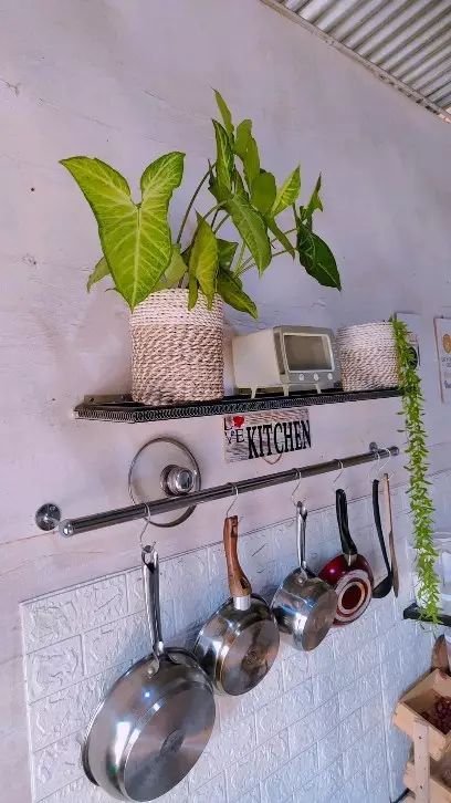 dapur atap seng monokrom © TikTok