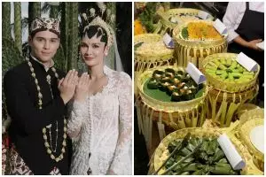 11 Menu lokal di pernikahan Luna Maya-Maxime & makna dodol dawet dalam siraman adat Jawa yang sakral