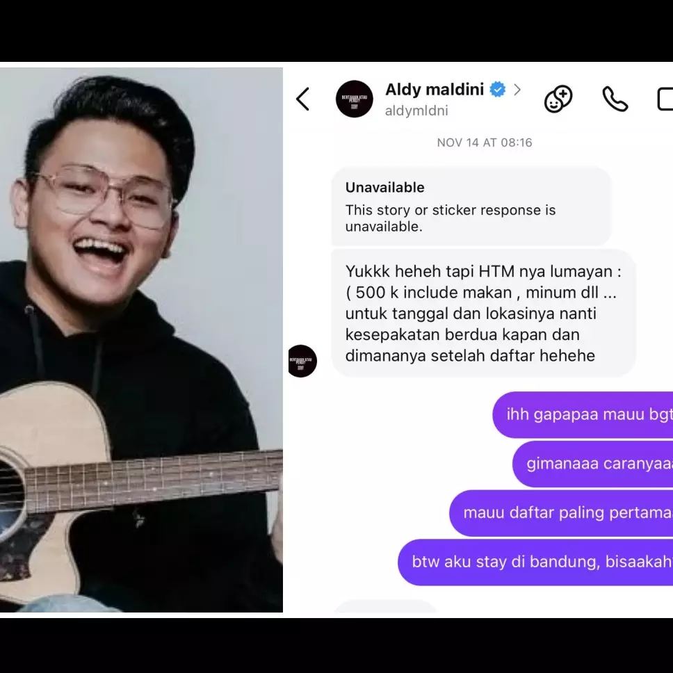 Aldy eks CJR viral karena dituding nilep uang fans berkedok dinner bareng, kini ungkap permohonan maaf