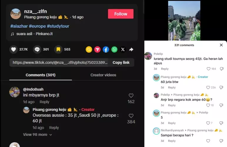 siswa Al-Azhar Karanganyar study tour ke Eropa © berbagai sumber