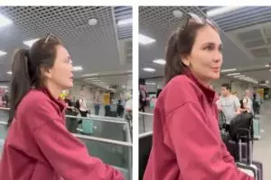 Pengantin baru pilih tunda bulan madu, potret Luna Maya gas kerja ke Roma tanpa Maxime usai nikah