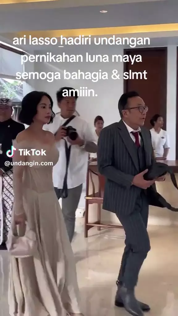 potret ari lasso dearly joshua di pernikahan luna maya © 2025 TikTok