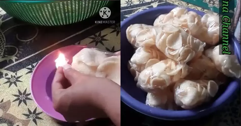 Cara jitu membungkus kerupuk di plastik © YouTube