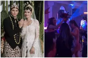 Luna Maya ternyata pernah dapat lemparan buket bunga pengantin, ini 7 momennya di nikahan BCL