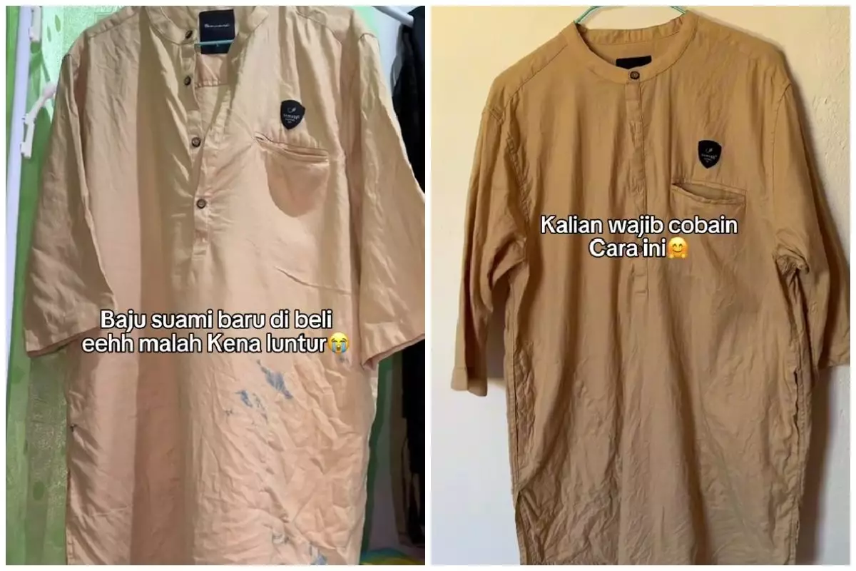 Baju kelunturan sekarang bisa bersih lagi noda enyah, ternyata ini triknya pakai 1 bahan dapur