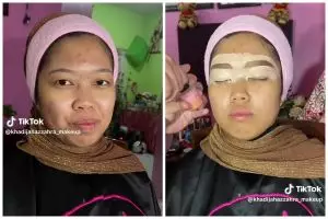 Punya mata monolid, transformasi pengantin dirias barbie look dengan paes Jawa ini manglingi pol