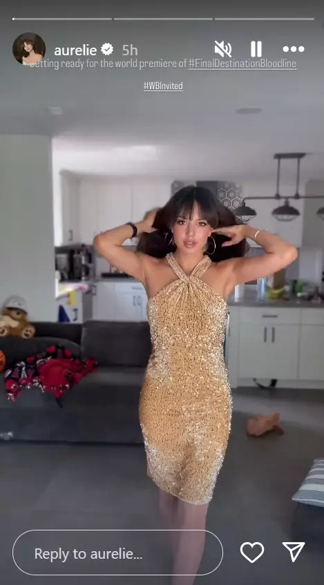 Aurelie Moeremans di karpet merah Hollywood © Instagram Aurelie Moeremans di karpet merah Hollywood © Instagram