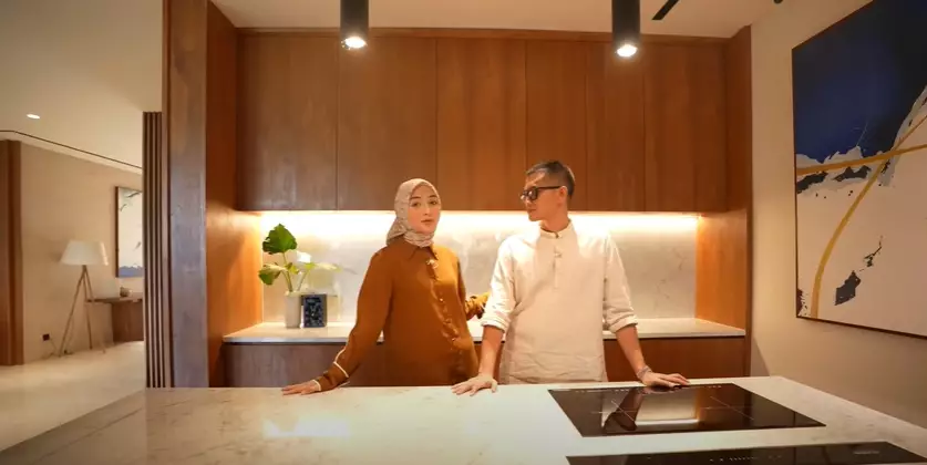 cara Citra Kirana menata dapur tanpa penuh perabotan © YouTube cara Citra Kirana menata dapur tanpa penuh perabotan © YouTube