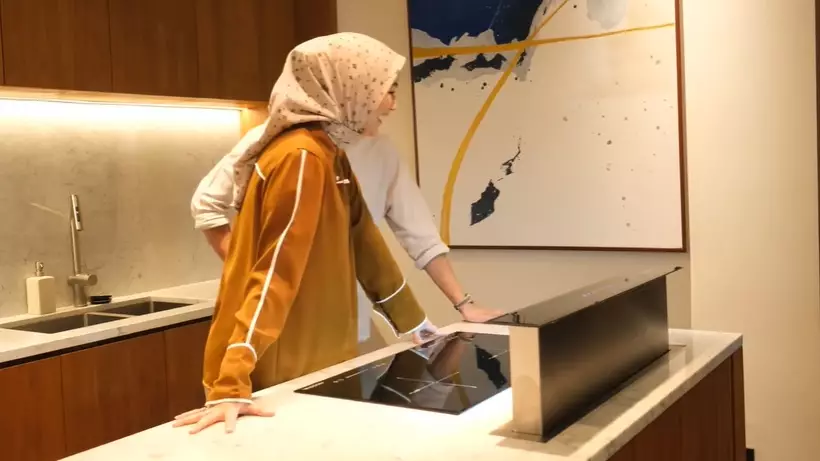 cara Citra Kirana menata dapur tanpa penuh perabotan © YouTube cara Citra Kirana menata dapur tanpa penuh perabotan © YouTube