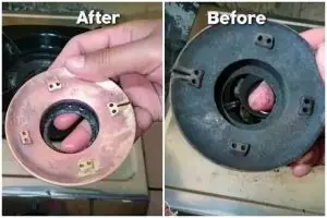 Tak perlu direndam sitrun, ini trik bersihkan kerak hitam burner kompor gas