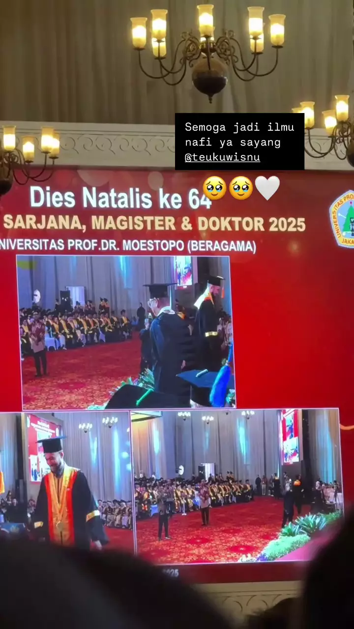 teuku wisnu lulus s1 jadi sarjana © 2025 Instagram