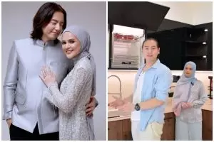 Furniturnya didominasi hitam tapi tak tampak suram, ini 7 cara Cut Meyriska menata dapur jadi mewah