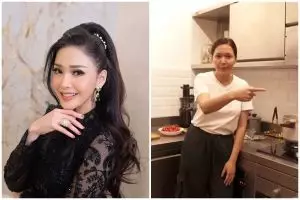 Gaya minimalis tapi visualnya impian emak-emak, 7 cara Maia Estianty bikin dapur kotornya jadi elegan