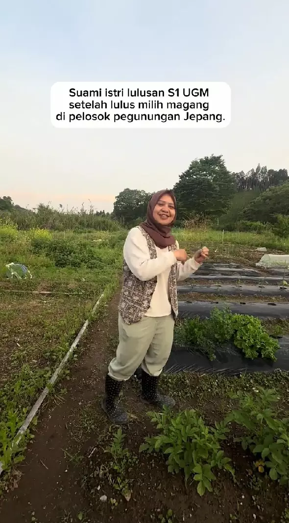 Pria lulusan UGM ajak istri slow living di Jepang © TikTok Pria lulusan UGM ajak istri slow living di Jepang © TikTok