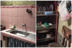 Cewek ini perlihatkan 7 cara makeover dapur mertua di kampung, dari kumuh jadi lebih estetik modern