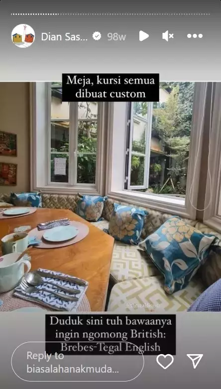 cara dian sastro dekorasi dapur © 2025 Instagram