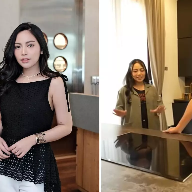 Interiornya full warna hitam, ini 7 cara Rachel Vennya menata dapurnya agar suasananya tetap hangat