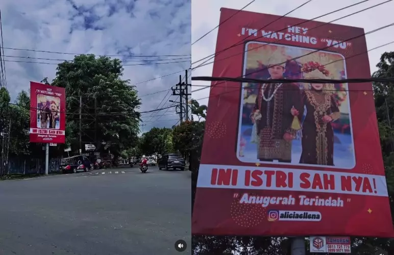 Viral wanita pasang reklame sindir selingkuhan suami © berbagai sumber