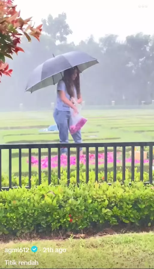 Momen Amanda Manopo ziarah ke makam ibu © TikTok Momen Amanda Manopo ziarah ke makam ibu © TikTok